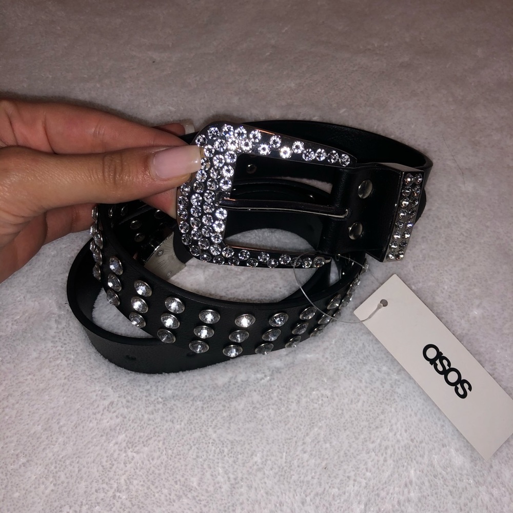 ASOS rhinestone belt